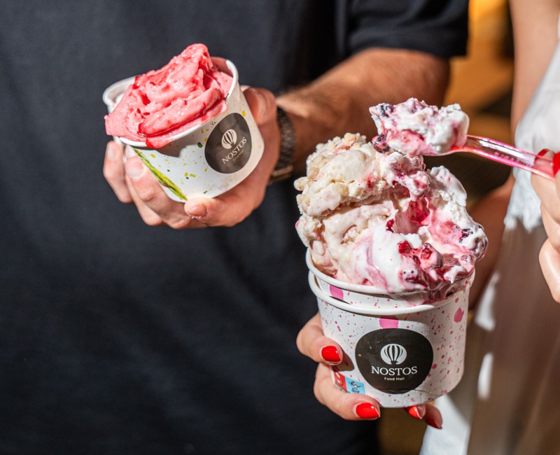 Nostos ice cream Corfu